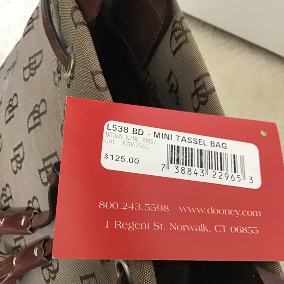 DOONEY & BOURKE MINI TASSEL LOGO HANDBAG - Picture 2 of 16